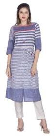 Blue Cotton Kurta