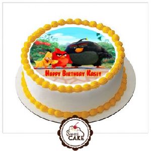 Angry Bird Photo Cake