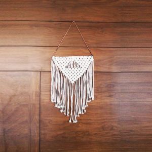 Triangular Colorless Wall Hanging