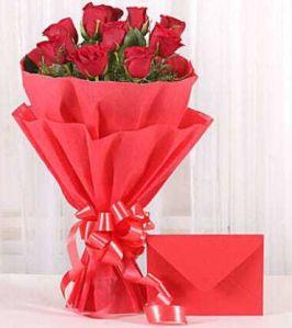 Beautiful Bouquet N Greeting Card