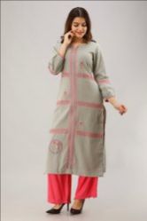 Embroidered Cotton Flex Kurti