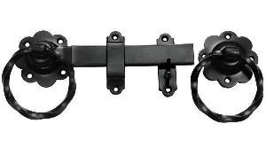 TWISTED RING HANDLE GATE LATCH