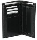 Heyxy Black Leather Bifold Wallet