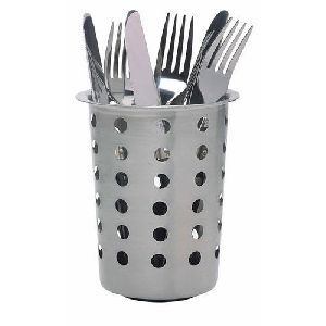 Stainless steel cutlery holder