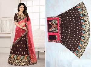 Embroidered Zari Work Lehenga