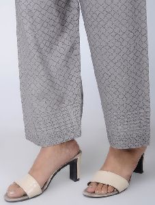 Block Printed Grey Pant