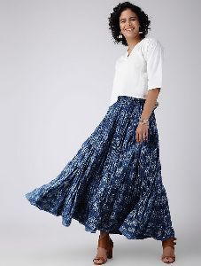 BLOCK PRINTED SKIRT