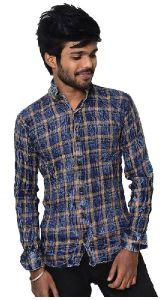 Men's Checkered Regular Fit Shirt - Multi Color