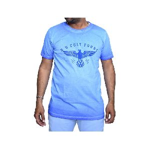 Men's Short Sleeve Round Neck Printed T-Shirt