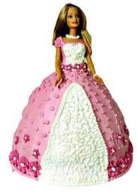 Colorful Barbie Cake