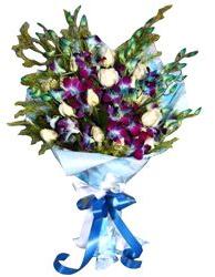 Orchids N Roses Bouquet