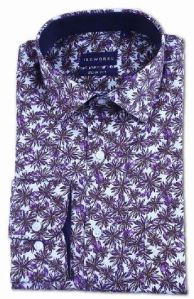 Lavender Floral Printed Shirt