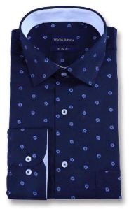 Navy Floral Printed Shirt