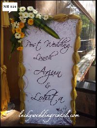 Wedding name boards decorations