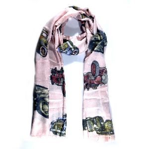 Pink Printed Stole
