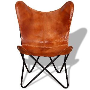 Handcrafted Leather Butterfly Chair
