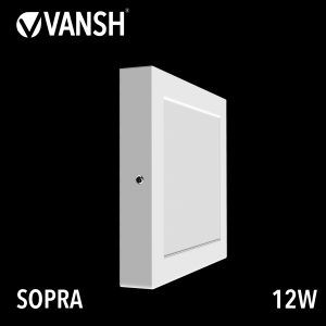 12W Sopra Square Shape Aluminium Housing Surface Panel