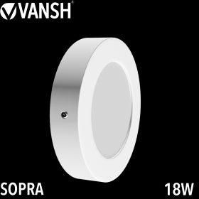 18W Sopra Circular Aluminium Housing Surface Panel