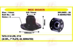 MCC 203ACS Front Teeth Centre Coupling Flange