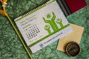 21 Fools Plantable Seed Paper Calendar - Earth