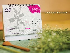 21 Fools Plantable Seed Paper Calendar - Flowers