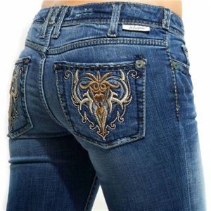 Ladies Embroidered Jeans