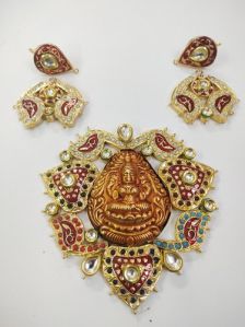 Golden Brass Temple Jewellery