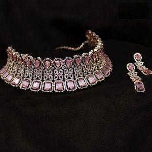 American Diamond Necklace Set