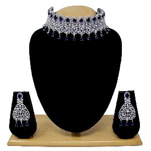 American Diamond Necklace Set