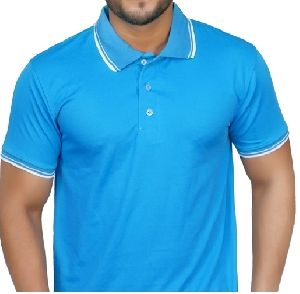 Polyester Polo Neck T-shirts