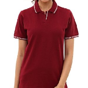 Women's Polo Neck Cotton T-Shirts