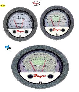 Dwyer A3025 Photohelic Pressure Switch Gauge Range 0-25 Inch w.c.