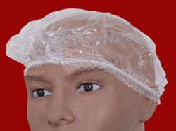 White Disposable Shower Cap