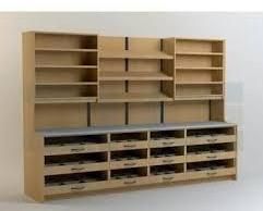 Wooden Chemist Racks