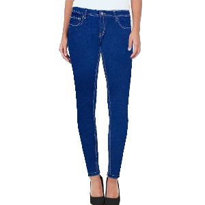 Ladies Plain Denim Jeans