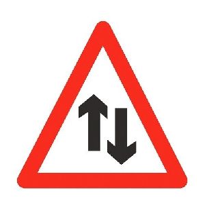 Two Way Traffic Sign Boad