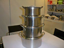 Stainless Steel Shallow Stock Pot