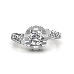 0.42 carat 18K White Gold -The Sophie Love Ring