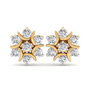 The Nova Naksh Earrings - 3 cent diamonds
