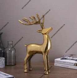 Golden Aluminium Reindeer