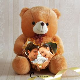 Photo Personalized Brown Teddy Bear