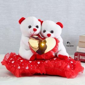 Photo Personalized Couple Teddy Bear