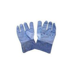 Plain Blue Hand Gloves
