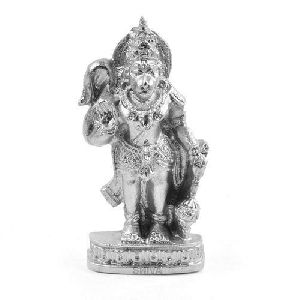 Silver Mercury Parad Hanuman Statue