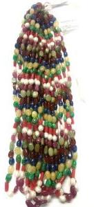 Oval Navratna Beads