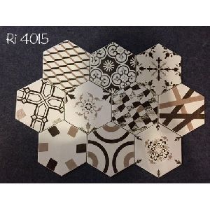 Printed Hexagon Tiles