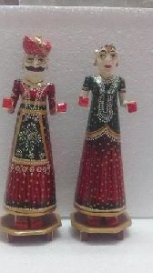 Wooden Couple Statue