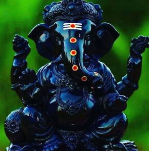 Black Marble Ganesh Statue