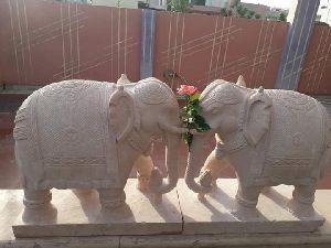 Sandstone Elephant Statue