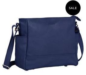 Ladies Blue Leather Tote Bag